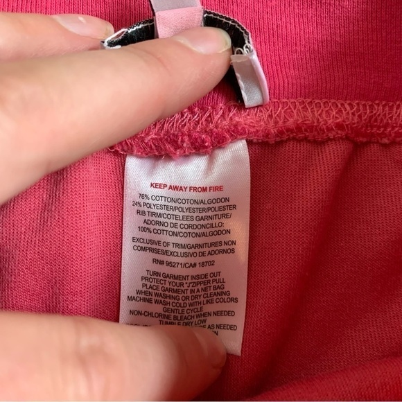 Juicy Couture Hot Pink Velvet Pants Size 4 - Picture 4 of 4